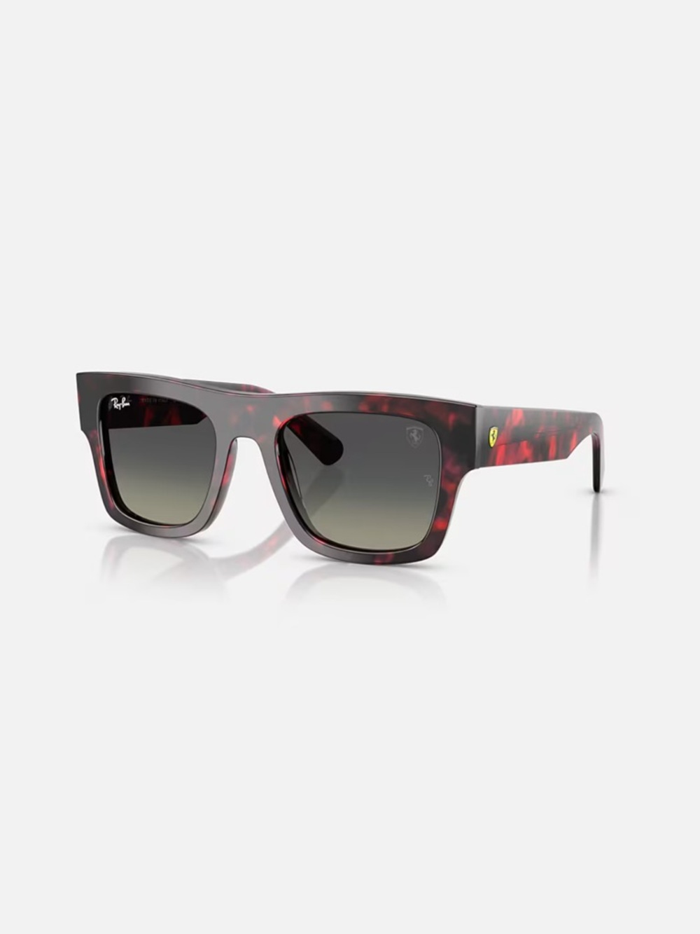 Ray-Ban RB2217M Scuderia Ferrari Collection sunglasses Polished Red Havana frame
